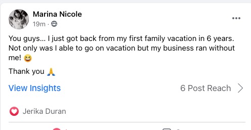 Testimonial: First family vacation in 6 years