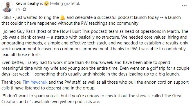 Testimonial: Team performance systems